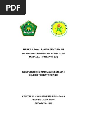 Soal Ksm Propinsi 2014 Mi Pai Penyisihan