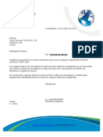 Carta Solicitud de Informe