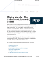 Mixing Vocals The Ultimate Guide