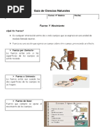 Guia Tipos de Fuerza 4 Basico
