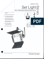 Colortran Set Light Spec Sheet 1993