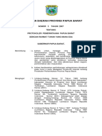 Perda Pemprov Papua Barat No. 3 Tahun 2007