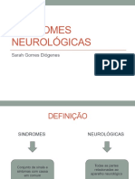 SÍNDROMES NEUROLÓGICAS. Sarah Gomes Diógenes PDF