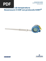 Transmisor de Temperatura Hart Modelo 3144p de Rosemount Data