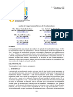 Análise Do Comportamento Térmico de Transformadores Msc. Nelson Clodoaldo de Jesus Msc. Carlos E. C. Figueiredo
