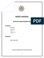 Project Proposal: Mechanical Engineering Workshop