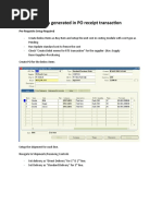 Account Entries Generated in PO Receipt Transaction