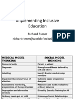 Implementing Inclusive Education