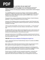 What Is The BOL and Why Do We Need One?: Road To Peace in Mindanao: The Bangsamoro Organic Law