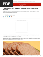 Como Identificar Os Alimentos Que Parecem Saudáveis, Mas Não São _ Viva Você _ G1