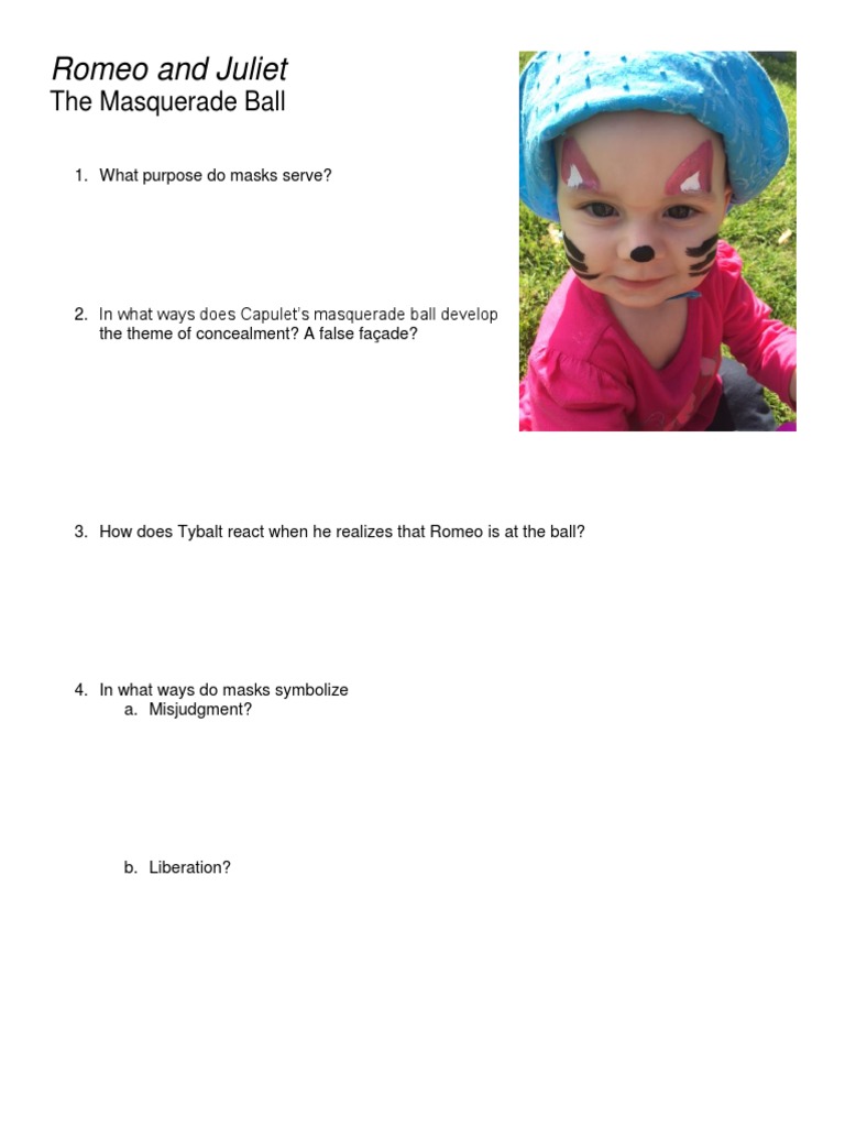 Romeo and Juliet The Masquerade Ball PDF