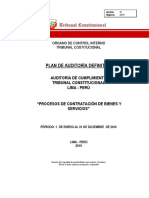 Plan Auditoria Tribunal Constitucional