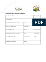 Bayanihan Camp Registration Form