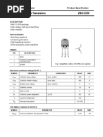 Silicon NPN Power Transistors: Savantic Semiconductor Product Specification