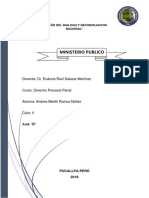 Trabajo Procesal Penal - Ministerio Publico