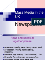 435-Презентация Mass Media UK Newspapers Рау И.А.