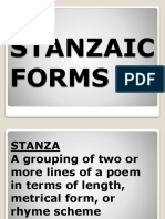 Stanzaic Forms