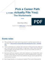 How To Pick A Career Path (That Actually Fits You) :: The Worksheets