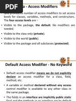 Java - Access Modifiers