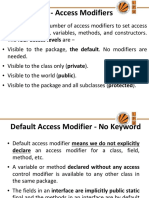 Java - Access Modifiers