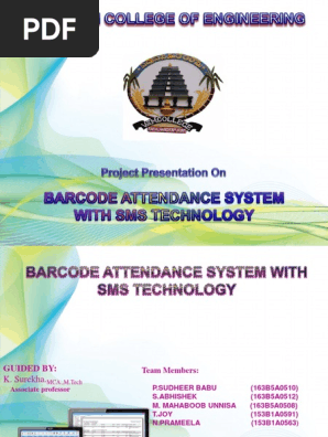 Barcode Attendance