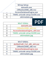 Winxp Setup Dotnetfx - Exe Crredist2008 - X86.Msi Accessdatabaseengine - Exe Tamil Unicode Setup Guide - Exe Oktimedate - JPG