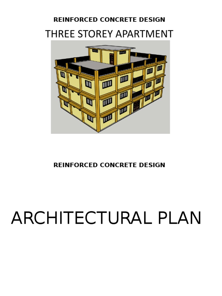 Reinforced Concrete Design Plans and Schedules for a Three Storey ...