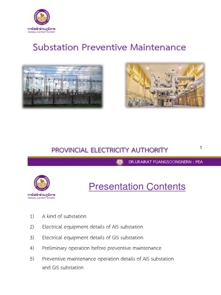 Preventive Maintenance | PDF | Electrical Substation | Transformer