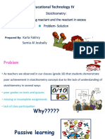 Educational Technology IV: Stoichiometry: Limiting Reactant and The Reactant in Excess Problem-Solution