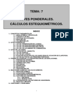 Leyes Ponderales. Cálculos Estequiométricos