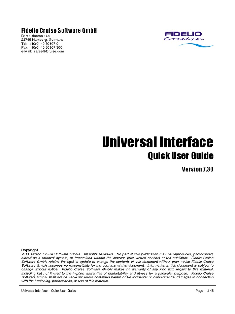 Universal Interface - Quick User Guide | PDF | Interface (Computing)