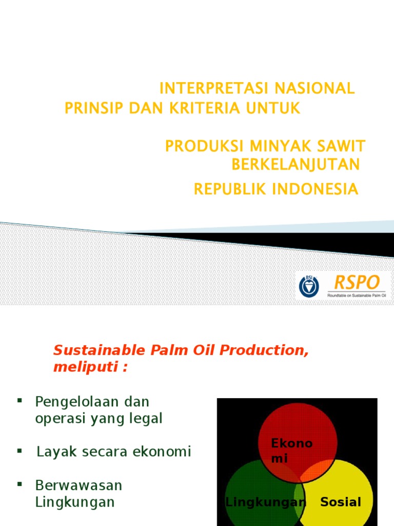 Panduan Minyak Sawit Berkelanjutan | PDF | Bisnis