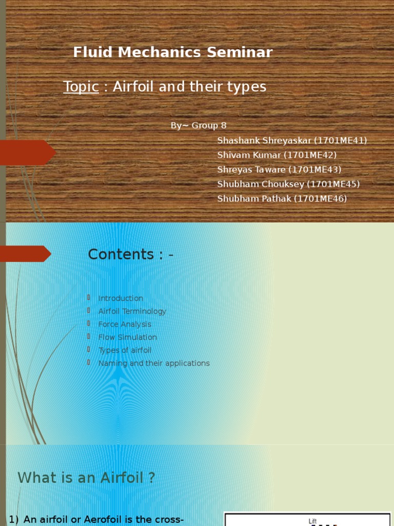 Types and Applications of Airfoils | PDF | Airfoil | Lift (Force)