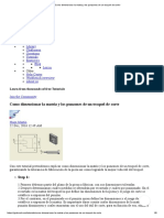 Como Dimensionar La Matriz y Los Punzones de Un Troquel de Corte