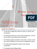 Motion Along A Straight Line: Modifications by Mike Brotherton