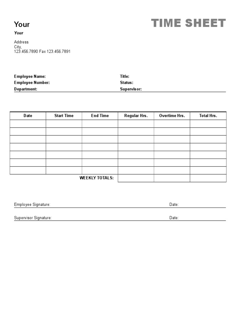Maple Leaf Time Sheet | PDF