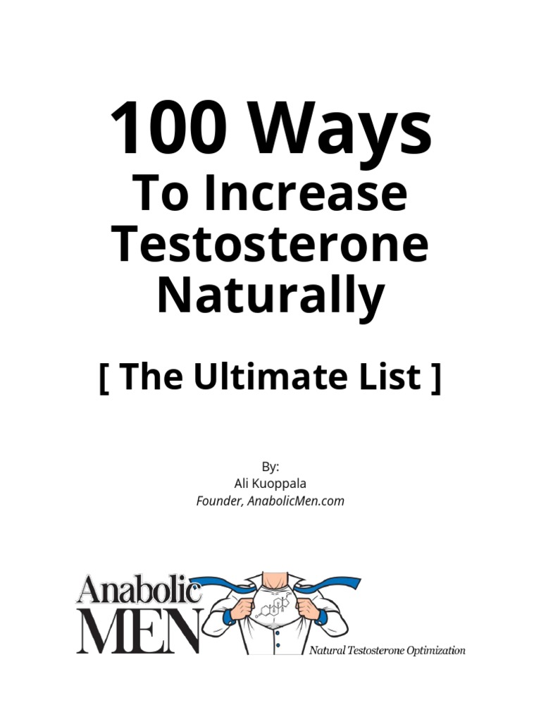 100 Ways To Increase Testosterone PDF PDF Testosterone Estrogen