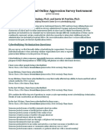 Cyberbullying and Online Aggression Survey Instrument: Sameer Hinduja, Ph.D. and Justin W. Patchin, PH.D