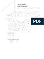 Method Statement For CHB Box Setting