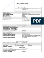 Work Estimate Details: Group Name Overhead Description Amount