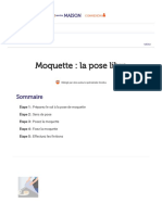 La pose libre de moquette