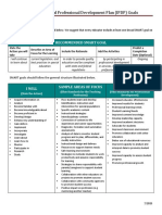 Sample Individual Professional Development Plan (IPDP) Goals