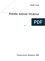 Bojtár Endre - Kevés Szóval Litvánul PDF