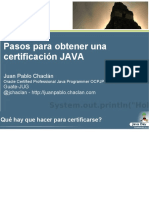 como certificarse en java