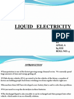 Liquid Electricity: BY Afsal A S5 Eee Roll No: 4