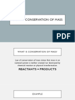 Law of Conservation of Mass grade11 