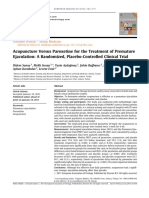 Acupuncture Versus Paroxetine For The Treatment of Premature Ejaculation - A Randomized, Placebo-Controlled Clinical Trial PDF