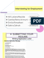 Applying and Interviewing For Employment