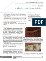 Indirect Posterior Adhesive Restoration: Criteria To Success