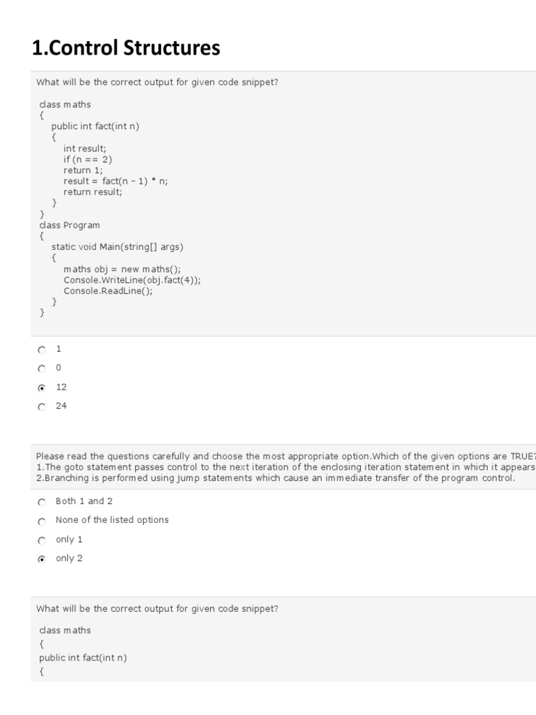 C MCQ Final PDF Xml Html